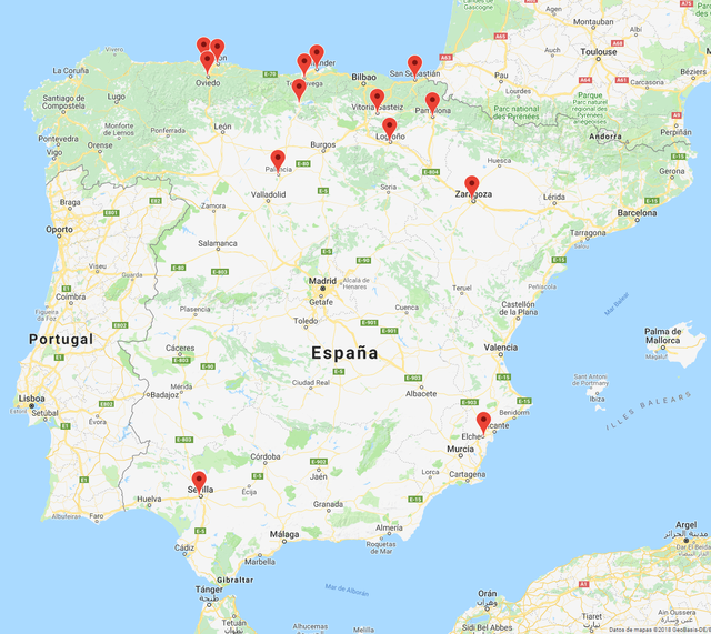 Medium mapa de las 14 estaciones